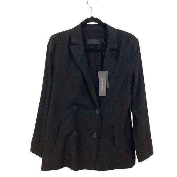 Jenni Kayne Jones Blazer In Black Size 4 Double Breasted Jacket - Picture 4 of 14